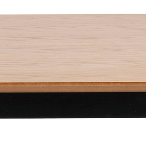 Table à manger rectangulaire moderne en bois avec pieds en métal, style scandinave, design mid-century, pour la maison, 4 places, structure stable - Product Image 4