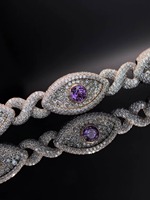 Bracelet en diamant de haute qualité pour femmes, tendance et élégant, idéal pour les soirées, disponible en gros.