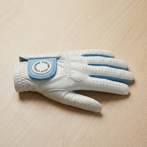 Gant de golf INJAE en cuir véritable pour gaucher, respirant, doigts perforés, ajustement souple et flexible, fermeture à tirette, unisexe, golf/ski/cyclisme - Product Image 4