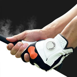 Durable Cabretta Leather Custom Printing Soft Sheepskin Golf Gloves with Breathable Palm Protection - Product Image 3