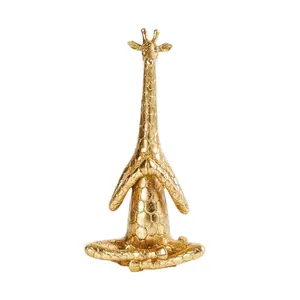 Top Grace Sculptures abstraites pour Table salon girafe forme métal Accents Figurine moderne cadeaux d'amour Sculptures décoratives