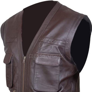 Chaleco de Cuero para Hombre, Diseño Personalizado, Color Sólido, Transpirable, Ropa de Calle, Oferta, Precio Razonable - Product Image 6