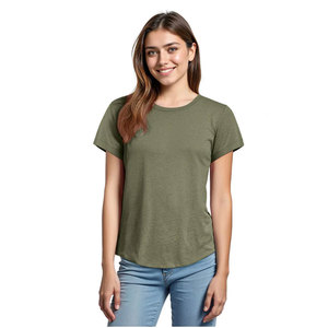 T-shirt pour femme en coton 100% pur, design personnalisé, coupe confortable, style décontracté avec motif imprimé - Product Image 4