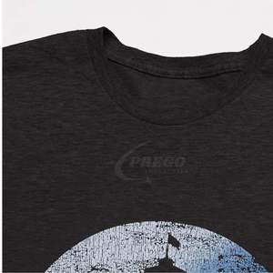 Nouveau T-shirt à manches courtes en coton noir avec logo personnalisé sur l'étiquette du col, impression sérigraphique, impression DTF - Product Image 6