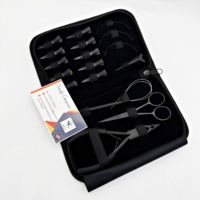 Kit d'outils pour extensions de cheveux en acier inoxydable de qualité supérieure, couleur personnalisée, marque privée, haute qualité, usage professionnel commercial, Somofy