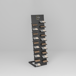 Premium Metal Tile Display Rack Stand for Ceramic Marble Tiles Showroom Store Exhibition Display Fixture - Product Image 1