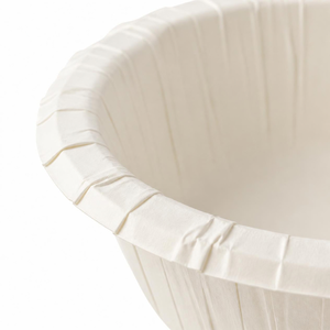 Tazón Redondo de Papel Blanco Desechable de 150 ml con Borde Acanalado, Vajilla Ecológica Biodegradable y Reciclable - Product Image 5