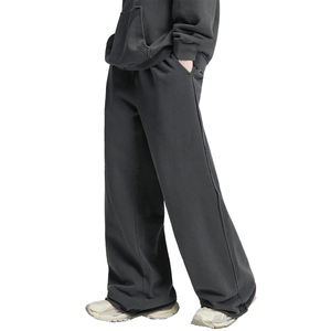 Men Women Jogger Pants <b>Elastic</b> Waist Drawstring Straight Leg Loose Casual Streetwear Custom Logo OEM ODM - Product Image 5