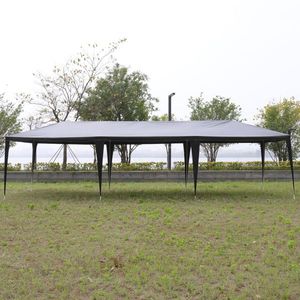 Black 10' X 30' Outdoor Wedding & Party <b>Tent</b> with 8 Removable Sidewalls Waterproof <b>Canopy</b> for Patio Weddings & Gatherings - Product Image 4