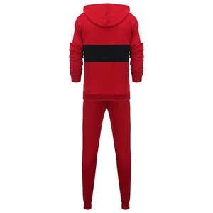Winter Outdoor Customized Logo <b>Polyester</b>/Cotton Men's Hoodie Tracksuit Black Red Formal Breathable Fleece Sweatshirt <b>Joggers</b> - Product Image 5