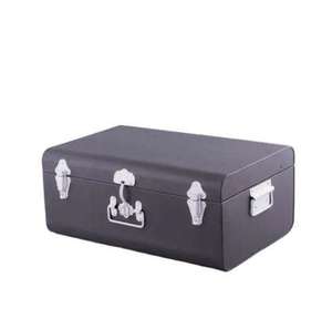 Caja de Metal Negra Recubierta, la Más Vendida, para Uso Doméstico, Portátil y Ligera, para Ropa y Joyería, Caja de Almacenamiento - Product Image 1