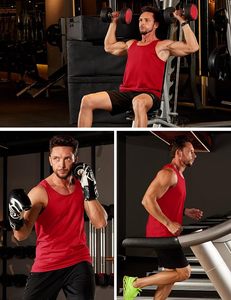 Men's Solid Color Knitted Tank Top Cotton Rayon Polyester Blend Breathable Lightweight Casual Sleeveless <b>Vest</b> Plus Size - Product Image 2