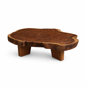Modern Premium Solid Suar Wood Extendable Unique Handmade Rania Cross Section <b>Coffee</b> <b>Table</b> for Living Room - Product Image 4