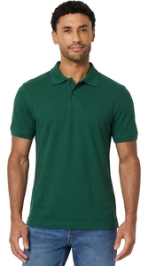 Men's <b>Orange</b> Short Sleeve Cotton Pique <b>Polo</b> Shirt Casual Solid Color Breathable Knitted Regular Fit - Product Image 5