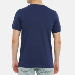 Camiseta de Cuello Redondo 100% Algodón de Alta Calidad OEM, Logotipo Personalizado, Transpirable, Informal, para Hombre, Tejido de Punto para Fitness - Product Image 4