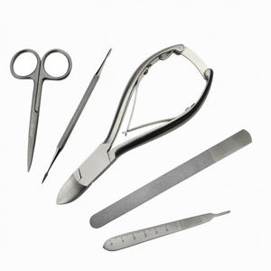 Stainless Steel Chiropody Podiatry Instrument <b>Kit</b> 5 Pieces Ingrown Toenail Clipper Tools Set - Product Image 6