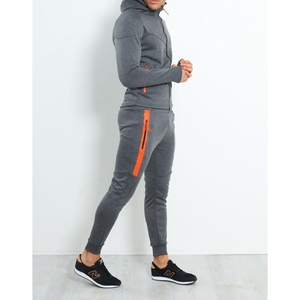 Vente Flash : Survêtement Homme Coupe Droite Streetwear Uni en Coton Respirant avec Capuche Zippée – Idéal Hiver, Entraînement, Jogging, Confortable et Décontracté - Product Image 6