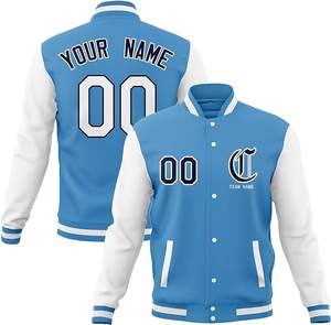 แจ็กเก็ตบอมเบอร์เบสบอลแจ็กเก็ตแฟชั่นแบบสั่งทำสำหรับผู้ชายเสื้อแจ็คเก็ตผ้าฝ้ายขนาดพิเศษ - Product Image 1