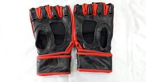 Gants de MMA pour l'entraînement et la compétition, en cuir PU à doigts ouverts, équipement de combat léger et durable, design unisexe - Product Image 6