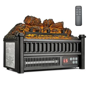 Inserto per Caminetto Elettrico da 16 Pollici con Telecomando, 5 Livelli di Luminosità Fiamma Regolabili, Timer 24H, Stile Moderno per Camper - Product Image 1