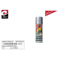 Spray de Color para el Cabello LACA CAPILAR COLOR PLATA con Brillo Plateado de Un Solo Uso para Fiestas de Cumpleaños y Festividades