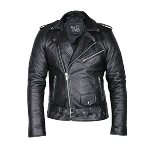 Custom Designed Slim Fit Genuine Lambskin Black Motorbike Leather <b>Jacket</b> for Men Windproof Adult <b>Biker</b> Sportswear for Racing - Product Image 1