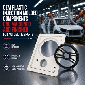 Componentes Moldeados por Inyección de Plástico OEM, Mecanizados y Acabados con CNC para Piezas Automotrices - Product Image 3