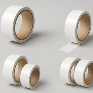 เทปกาวสองหน้ากันน้ำทำจากเวียดนามเทปกาวโพลีเอสเตอร์ติดทนความยาวตามสั่งกาวอะคริลิคสำหรับบรรจุภัณฑ์ส่งออก - Product Image 1