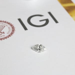 Diamante Suelto Sostenible de 0.80 Ct, Color E, Claridad VVS2, Corte Marquise, Certificado HPHT IGI para Joyería Fina, Diamante de Calidad de Exportación - Product Image 1