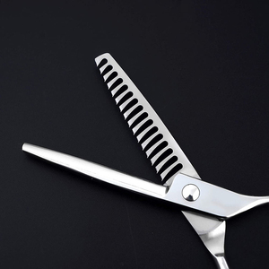 Wholesale Hair <b>Thinning</b> Scissors <b>Mirror</b> Finish 6.6" Durable Sharp Edge Barber <b>Thinning</b> Shears With Fix Finger Rest - Product Image 4