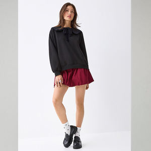 Sudadera con Capucha para Mujer, Gris, Holgada, de Invierno, Manga Larga, Estilo Casual, para Uso Diario, Talla XL - Product Image 4
