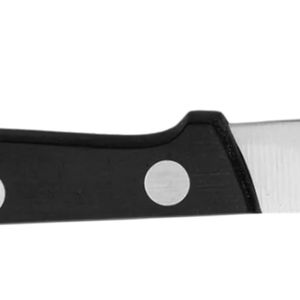 Couteaux à éplucher noirs à trois rivets avec lame en argent fin et poignée ergonomique pour l'épluchage et la découpe quotidiens en cuisine - Product Image 3