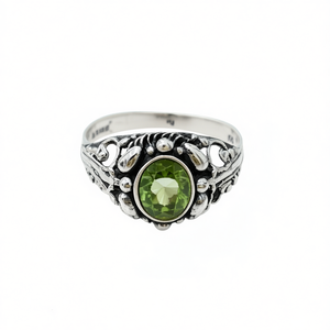 <b>Peridot</b> Fashion <b>Ring</b> 3.7 Grams Weight - Product Image 2