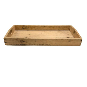 Plateau décoratif multifonctionnel en bois massif, plateau de service durable pour le petit-déjeuner, les collations et l'organisation de la cuisine - Product Image 3