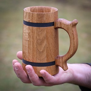 Mug à café en bois durable d'Inde, qualité supérieure, produit d'exportation, proposé au prix le plus bas, mug en bois poli - Product Image 4