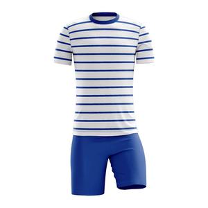 Maillot de football pour homme - Polyester/Coton, col rond, séchage rapide, respirant, extensible, antibactérien, couleurs personnalisées, logo, manches courtes, toutes tailles - Product Image 1