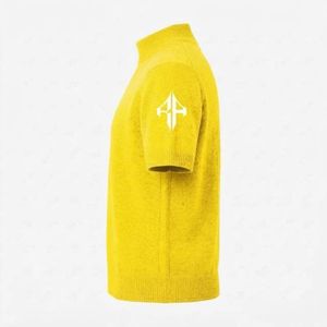 Suéter de Punto de Alta Calidad con Cuello Redondo y Logotipo Blanco, Manga Corta, Corte Regular para Hombre, por RIVIAN ATLANTIC - Product Image 5