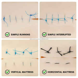 Kit de tampons de suture en silicone de bonne qualité pour la pratique des étudiants en médecine Outil de formation certifié CE Kit réutilisable de marque privée OEM - Product Image 4