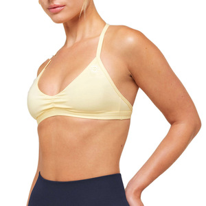 Soutien-gorge de sport pour femme grande taille, dos croisé et ouvert, à bretelles, léger, séchage rapide, respirant, couleur nude - Product Image 2