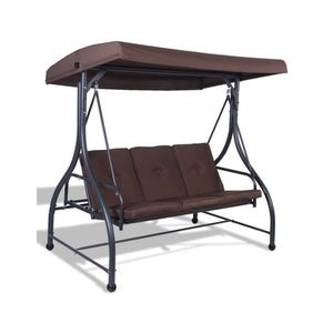 Convertible 3-Seat Swing Hammock Bed Patio Swings with Durable and Comfortable Features - Product Image 2