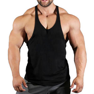 Chaleco de Entrenamiento de Fisicoculturismo de Algodón Personalizable con Impresión, Camiseta Masculina, Logotipo Personalizado, Secado Rápido, Transpirable, Manga Corta - Product Image 3