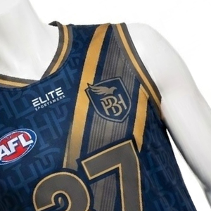 เสื้อกีฬา AFL แบบสั่งทำพิเศษ พิมพ์ลายแบบ Dye Sublimation เนื้อผ้าระบายอากาศได้ดี พร้อมพิมพ์ชื่อทีมและหมายเลข รับผลิตแบบ OEM/ODM - Product Image 5