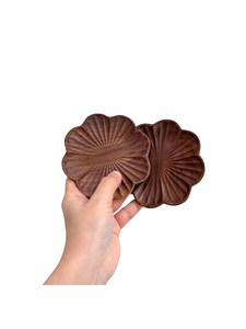 Handmade Wooden Flower Shaped Coasters Traditional Chinese Design <b>Table</b> Mats Pads From IMELESS CRAFT - Product Image 3