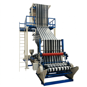 Ligne de production de film soufflé avec extrusion verticale et système de manutention de rouleaux - Product Image 1