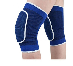 Genouillères en polyester et coton, coque rigide, respirantes, absorption des chocs, protection universelle, unisexe, fermeture à boucle, toutes saisons - Product Image 4