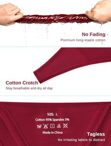 OEM Women Cotton G-String <b>Thong</b> <b>Seamless</b> No Show Tagless Breathable Cotton Crotch Panties Private Label Custom Logo - Product Image 5