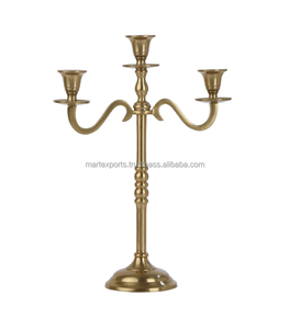 Bougeoir de qualité supérieure en métal, de forme personnalisée, de luxe, design fait à la main, pour mariage, décoration d'intérieur et de Noël - Product Image 4