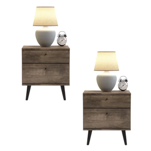 Modern Simple Bedside Nightstands With Wooden Two Drawers From Central Java Indonesia At Good Prices - Product Image 4