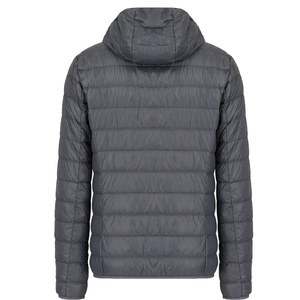 Mens Full-Zip Quilted <b>Puffer</b> <b>Jacket</b> Tech Fabric Plus Size Winter <b>Light</b> Weight Outwear Down Black Quilted Puffy Hooded for Men - Product Image 3