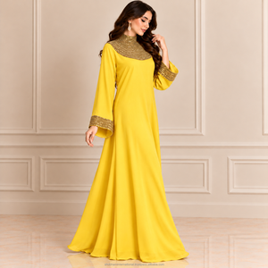 Abaya Kaftan Premium Hecha a Mano para Mujer con Elegantes Detalles Bordados en Modal para Fiestas Nocturnas, Bodas y Celebraciones - Product Image 1
